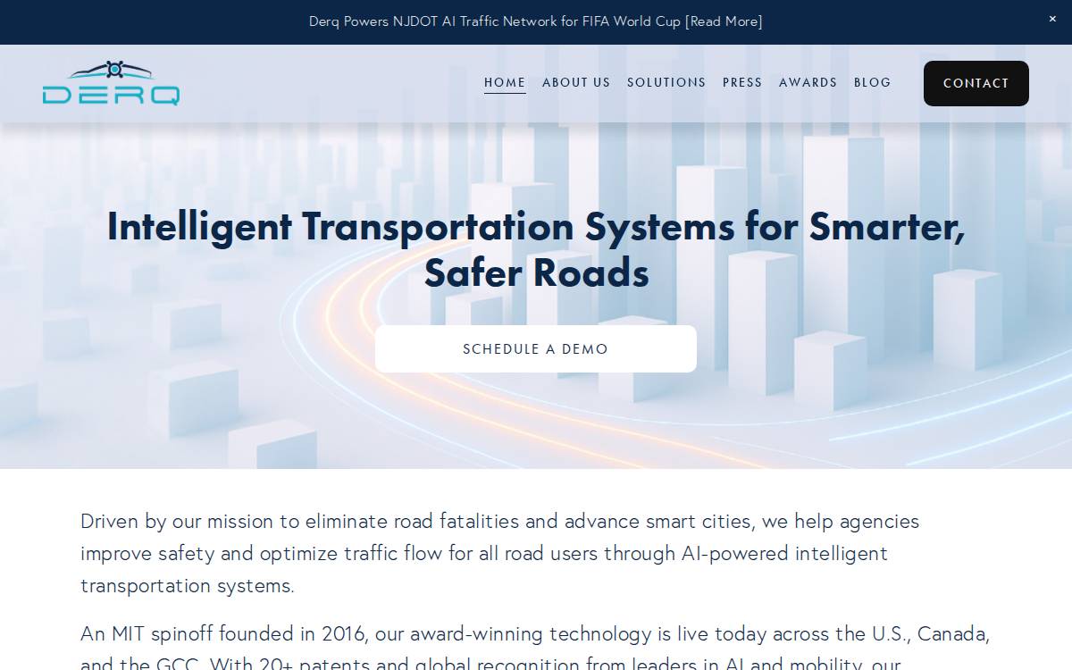 Derq website preview