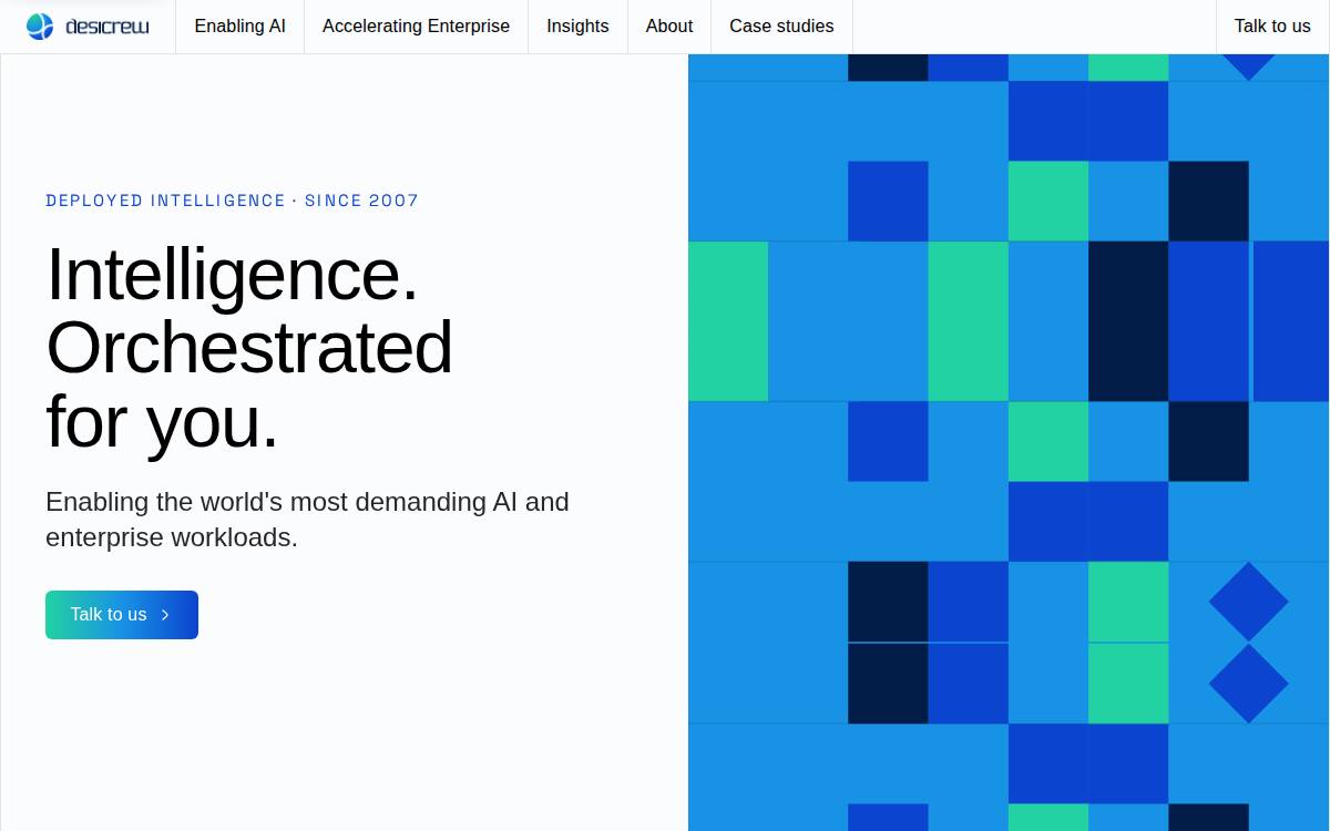 Desicrew website preview