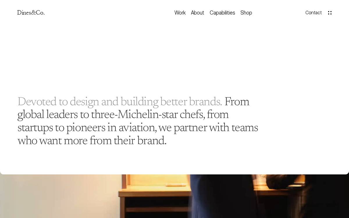 Design by Dines & Co. website preview