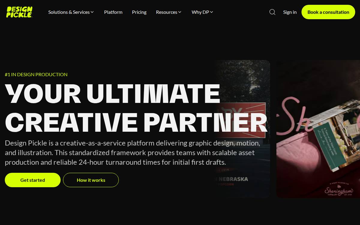Designpickle website preview