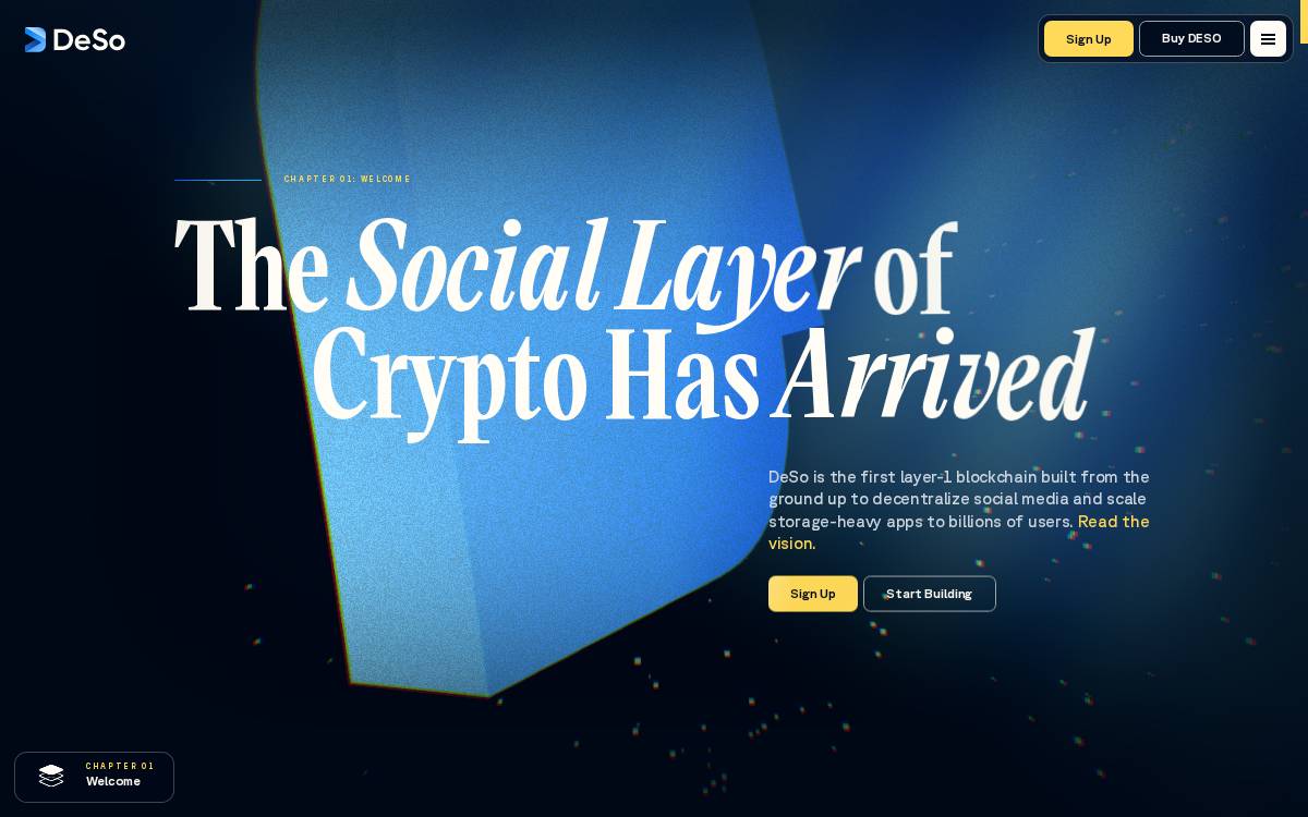 DeSO website preview