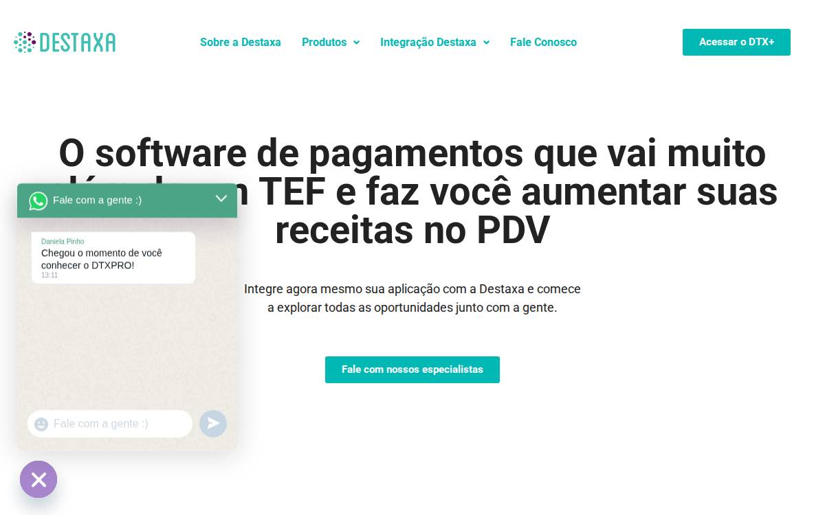 Destaxa website preview