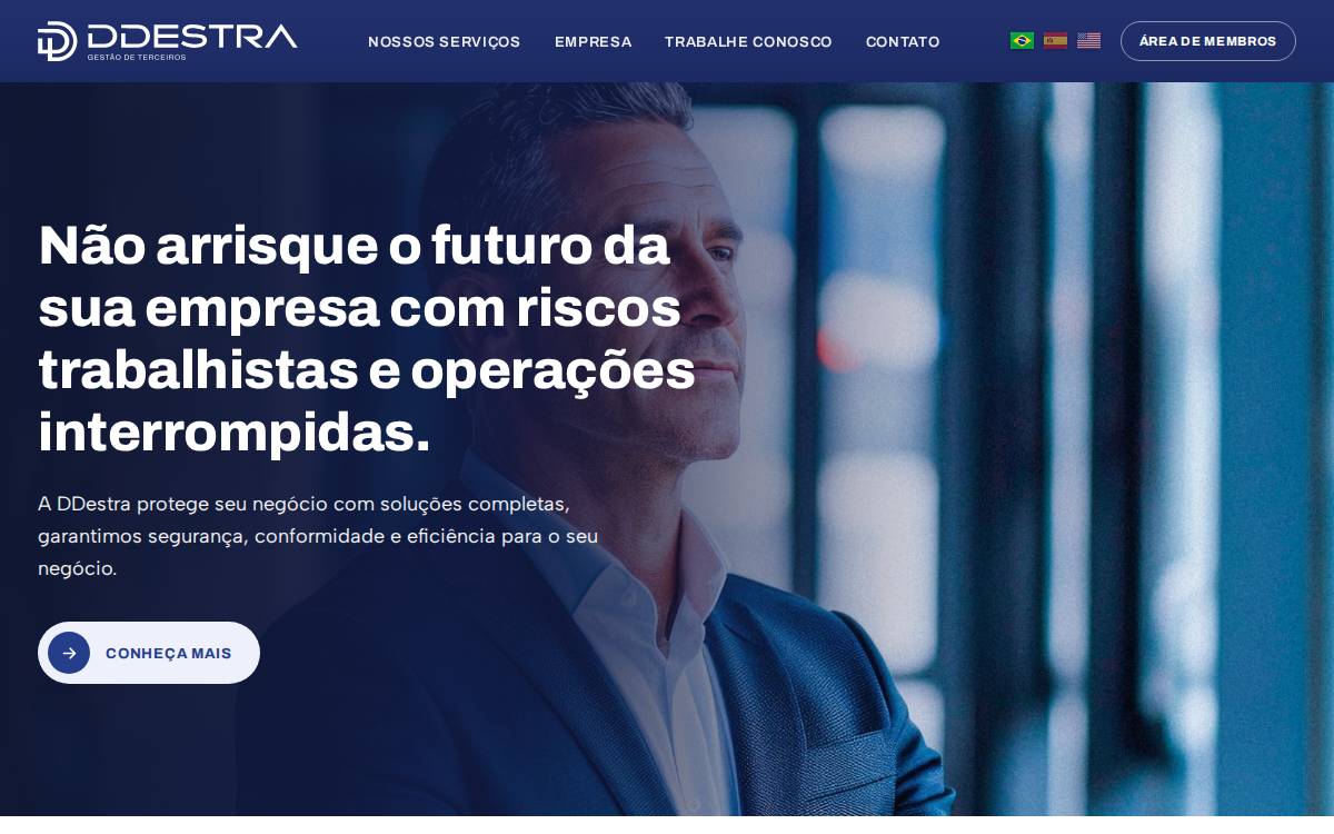 Destra website preview