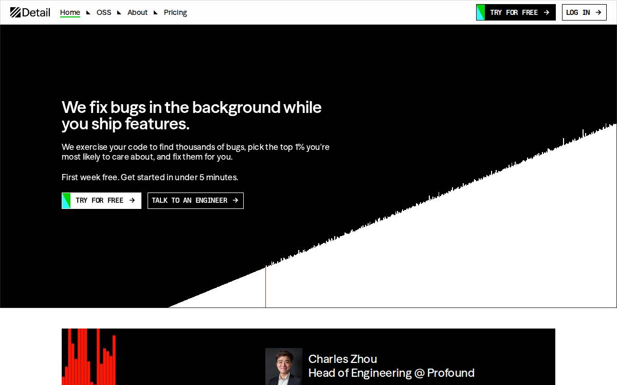 Detail website preview