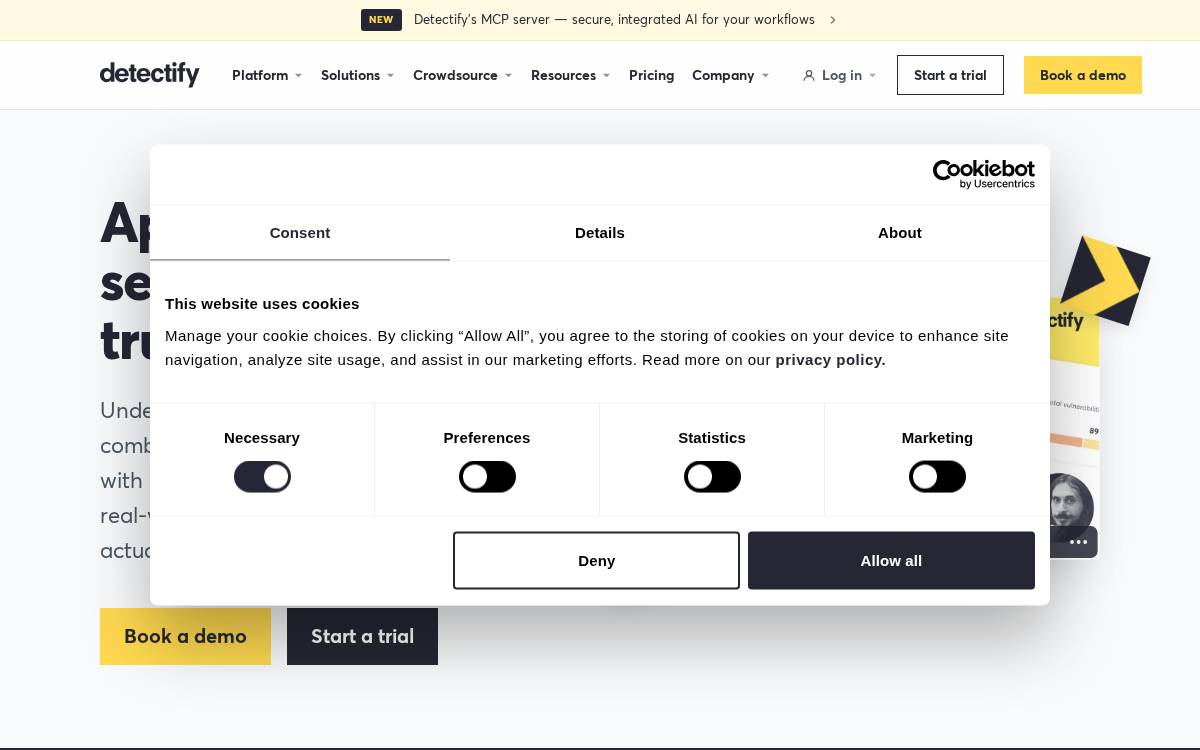 Detectify website preview