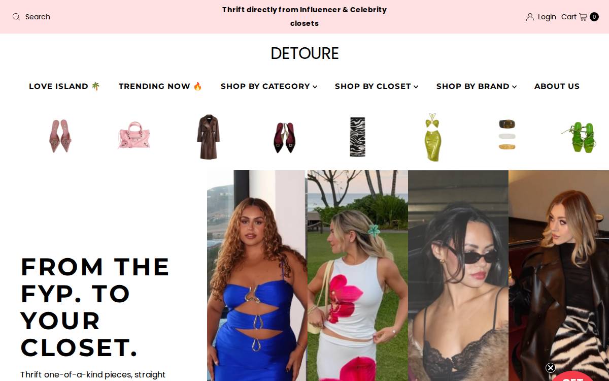Detoure website preview