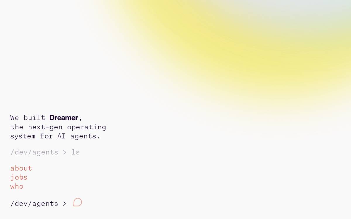 dev/agents website preview