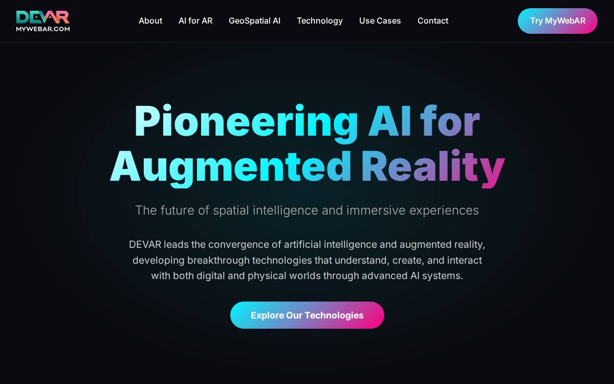 Devar website preview