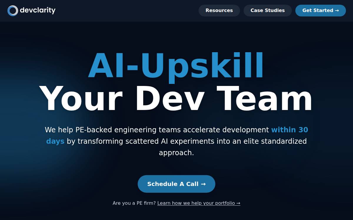 Devclarity website preview