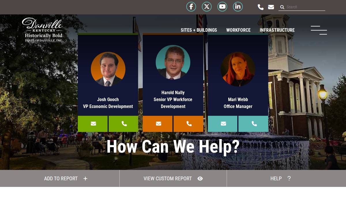Develop Danville, Inc. website preview