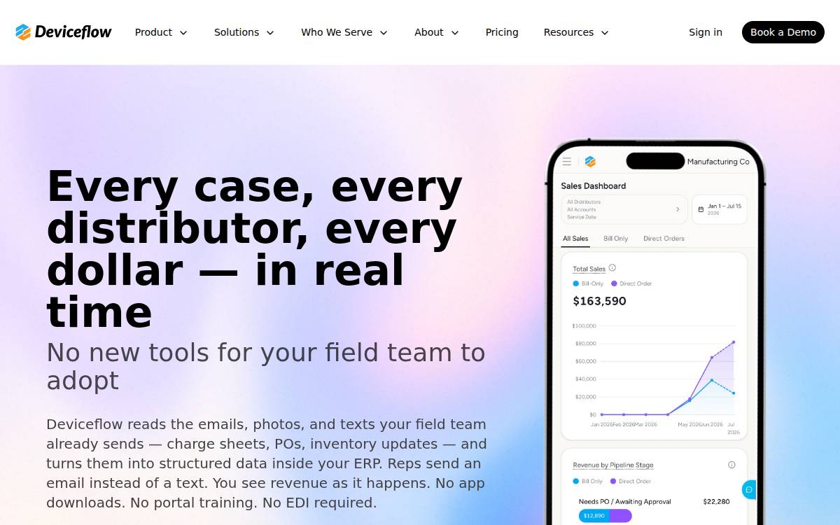 Deviceflow website preview