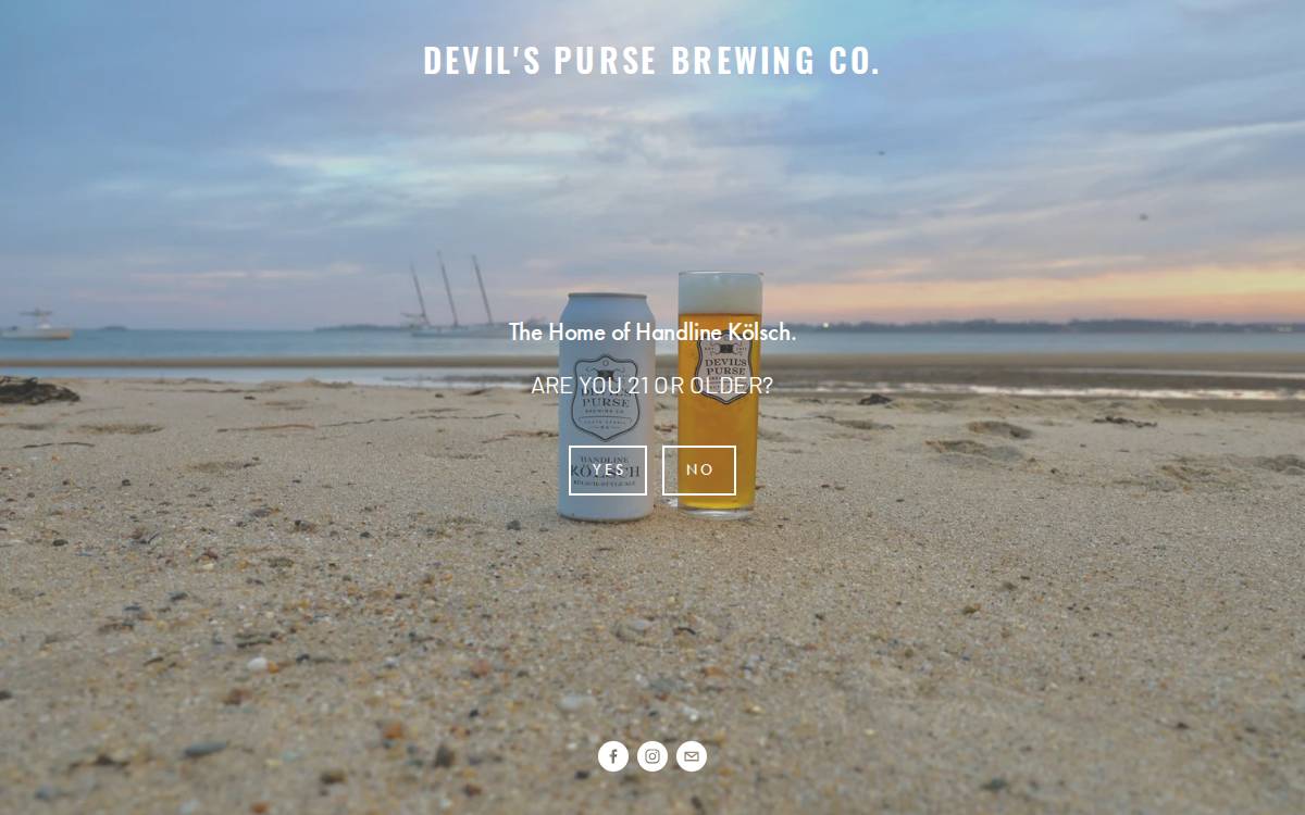 Devil's Purse Brewing website preview