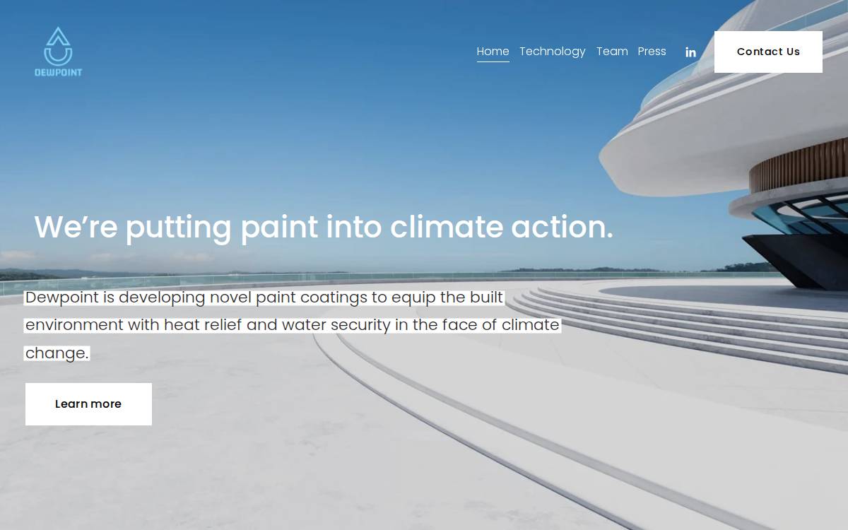Dewpoint website preview