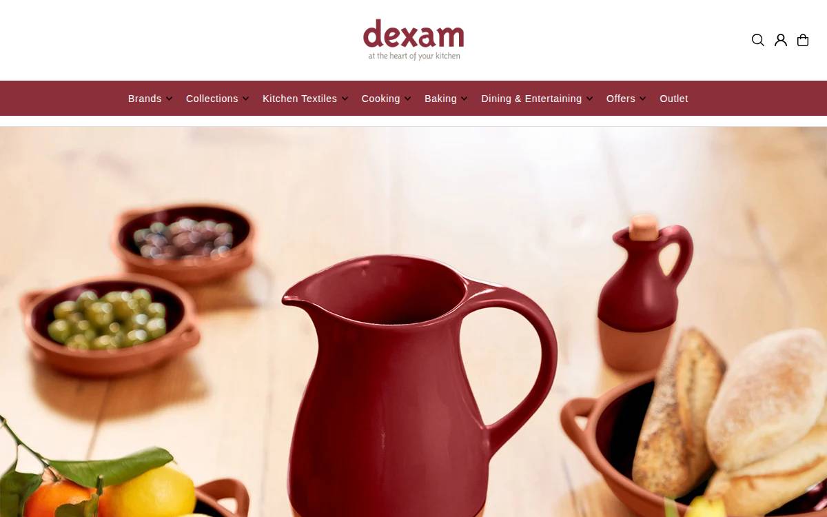 Dexam website preview