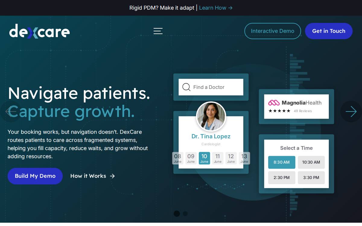 DexCare website preview
