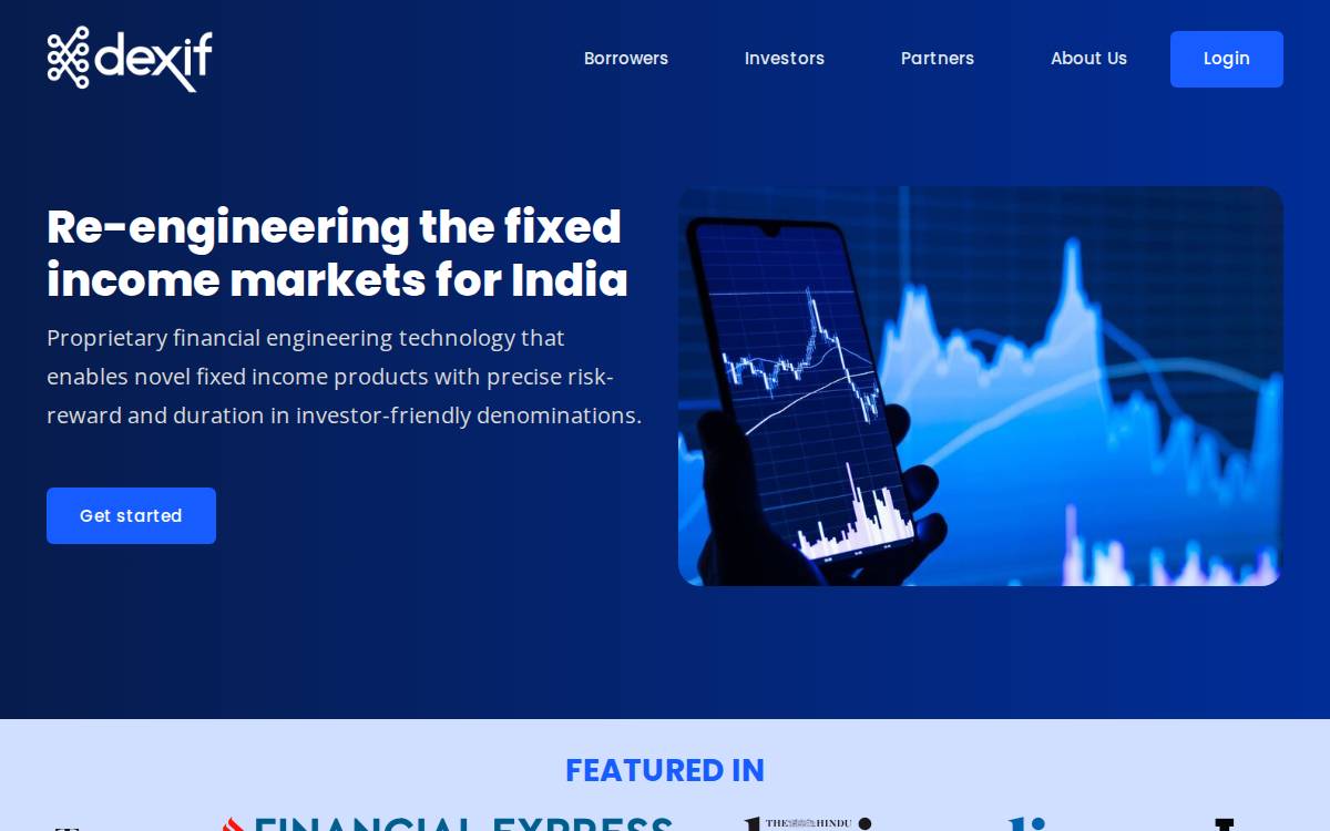 Dexif website preview