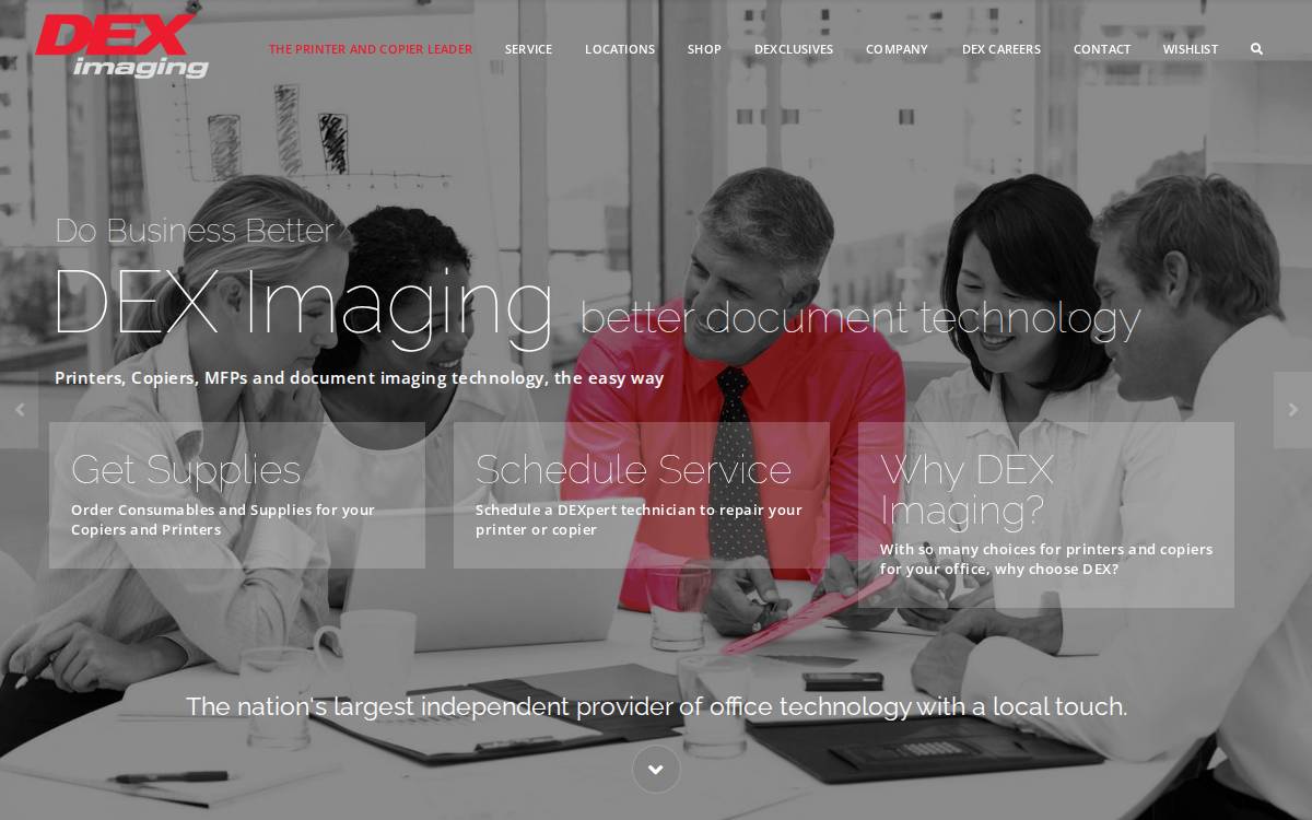 DEX Imaging website preview