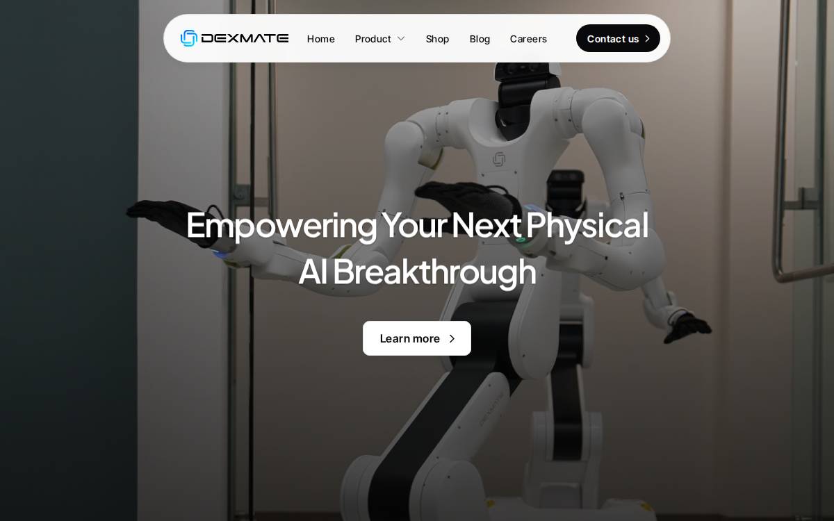 Dexmate website preview