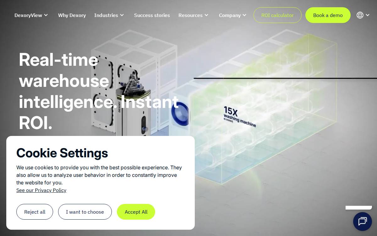 Dexory website preview