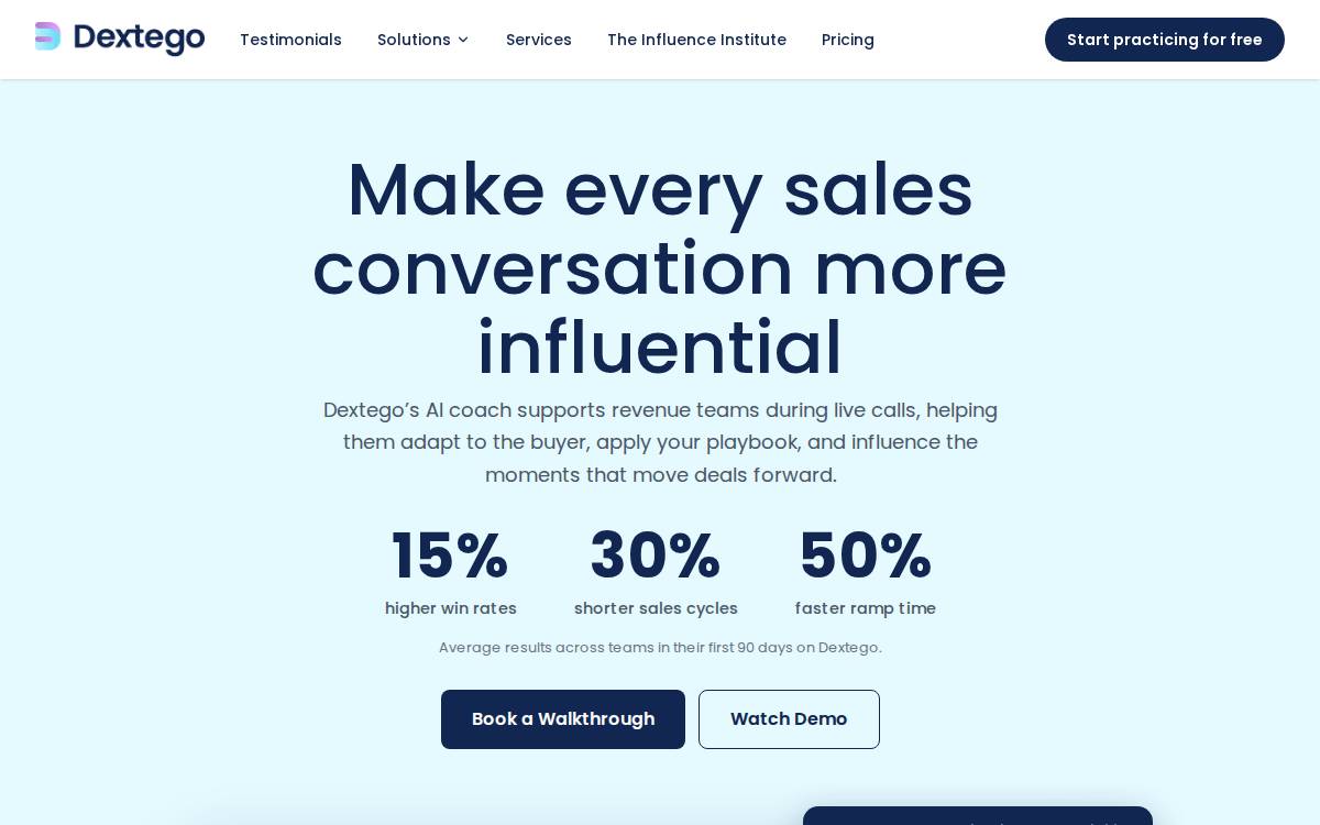 Dextego website preview