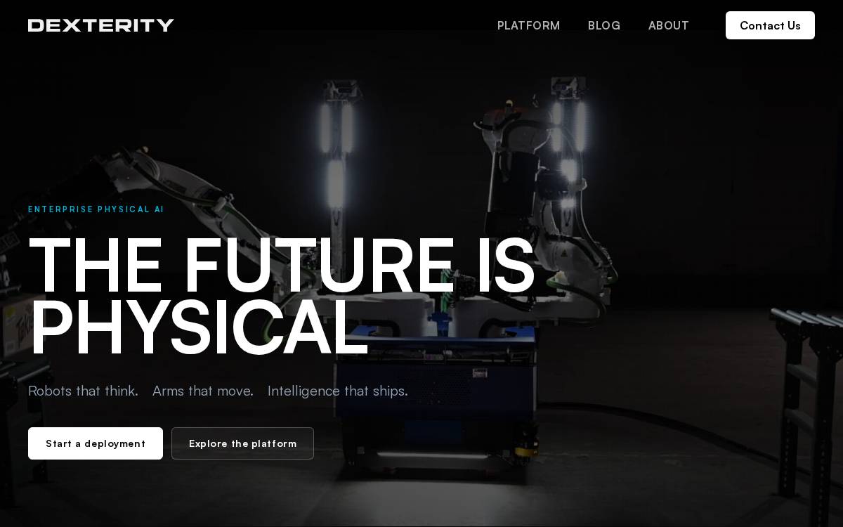 Dexterity website preview