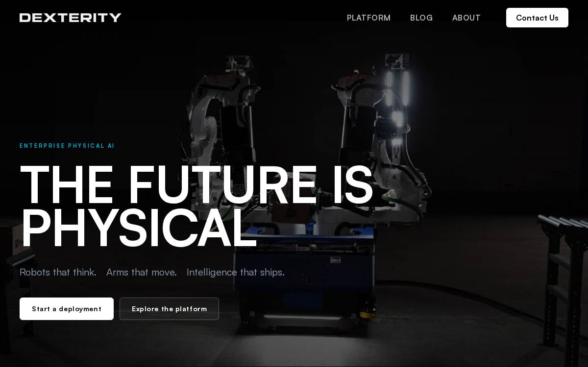 Dexterity website preview