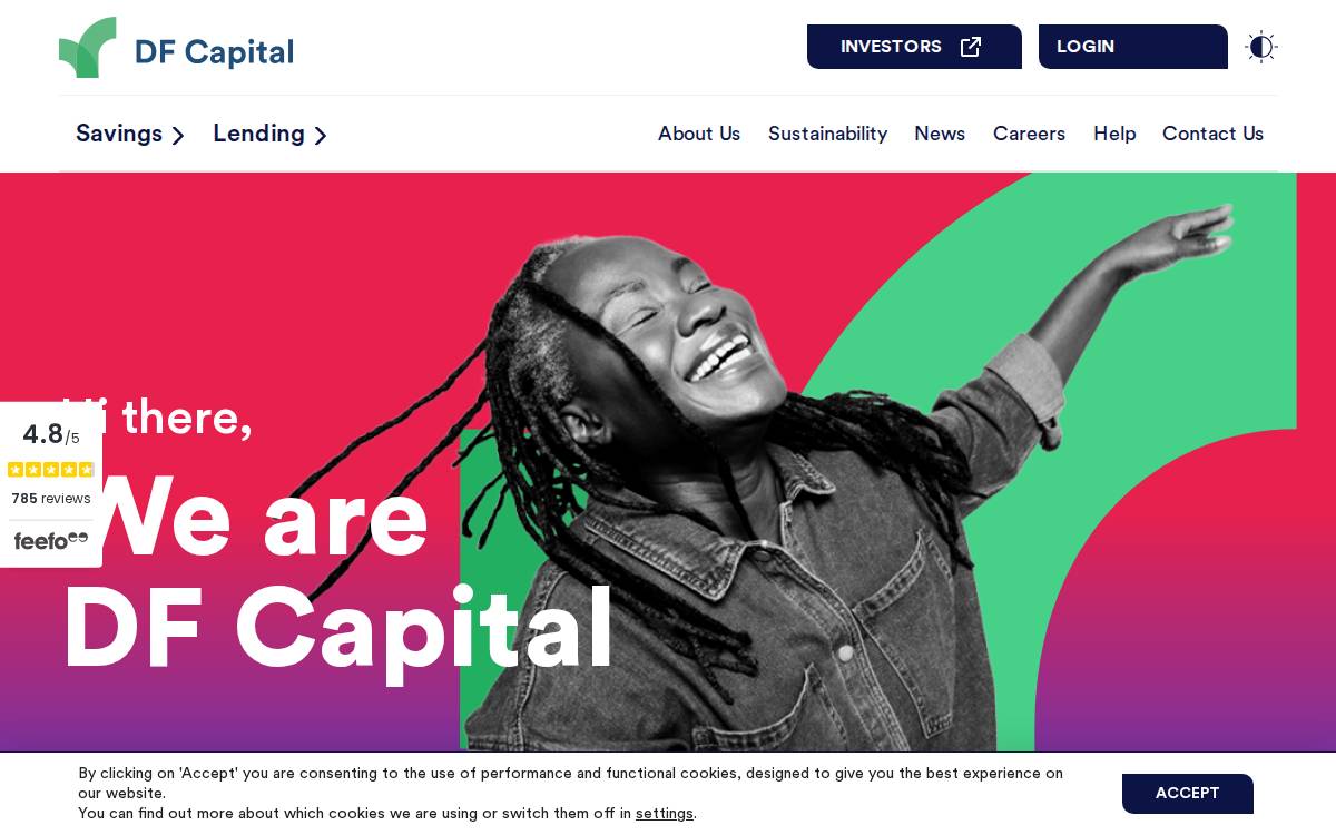 DF Capital website preview