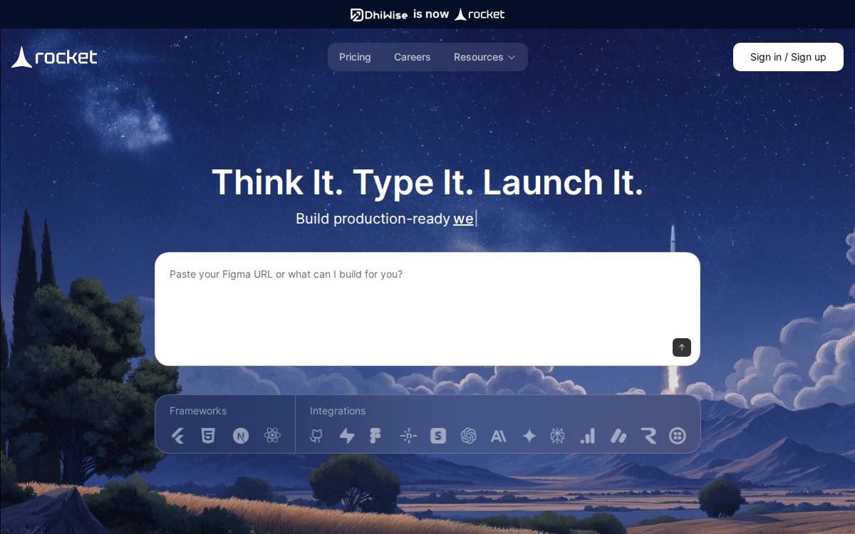DhiWise website preview