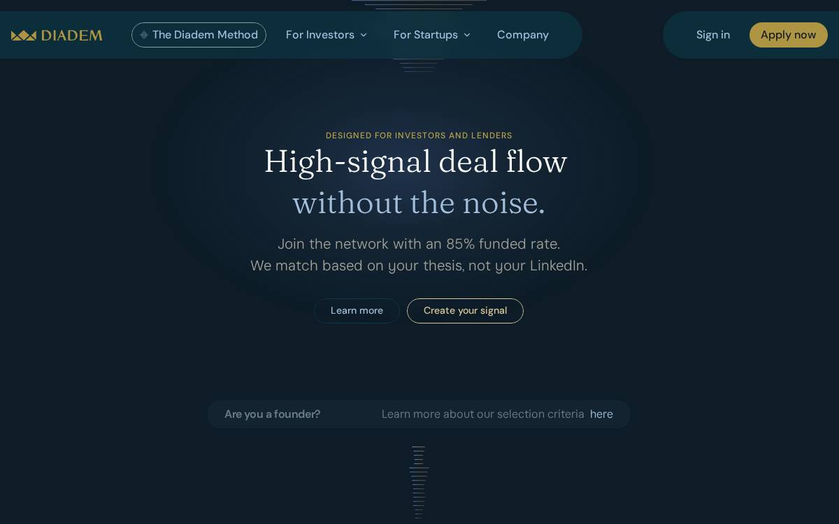 Diademcapital website preview