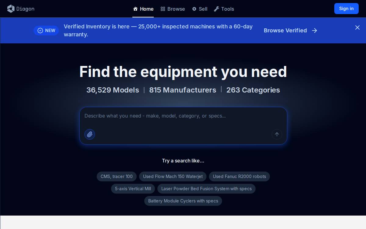 Diagon Technologies website preview