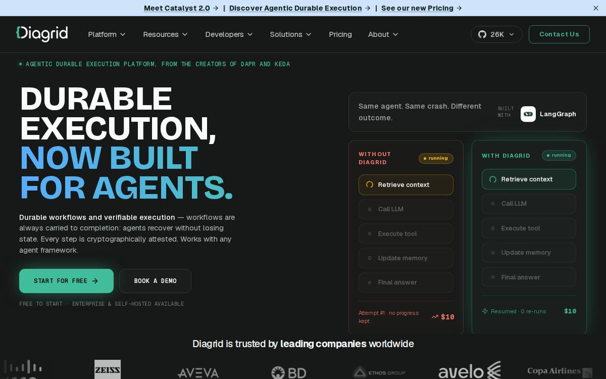 Diagrid website preview
