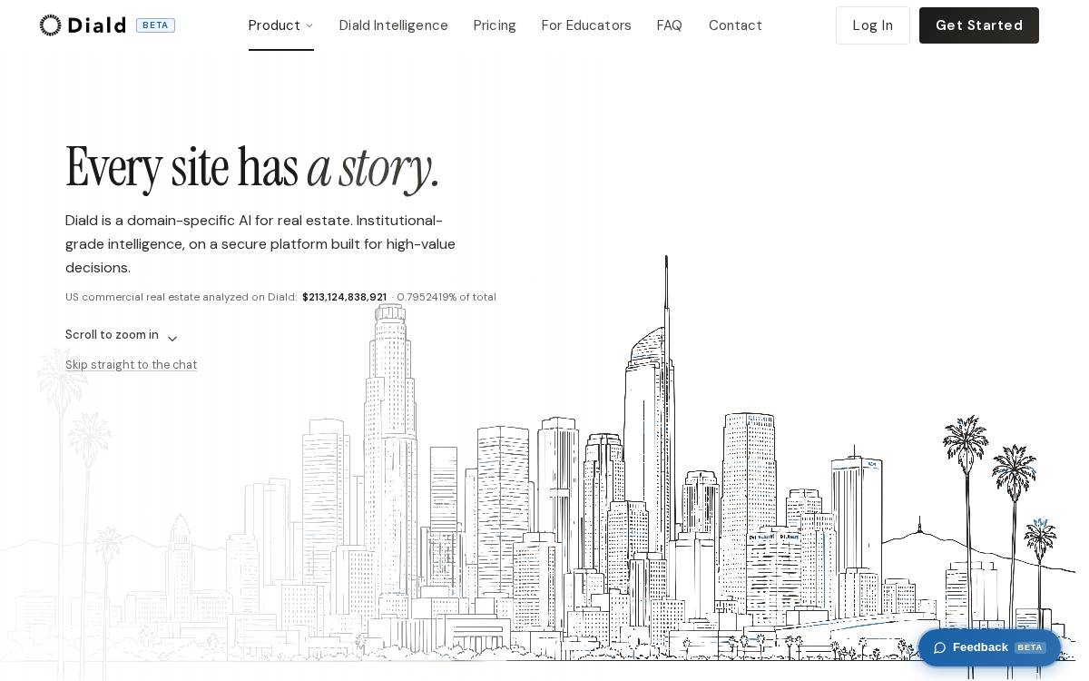 Diald website preview
