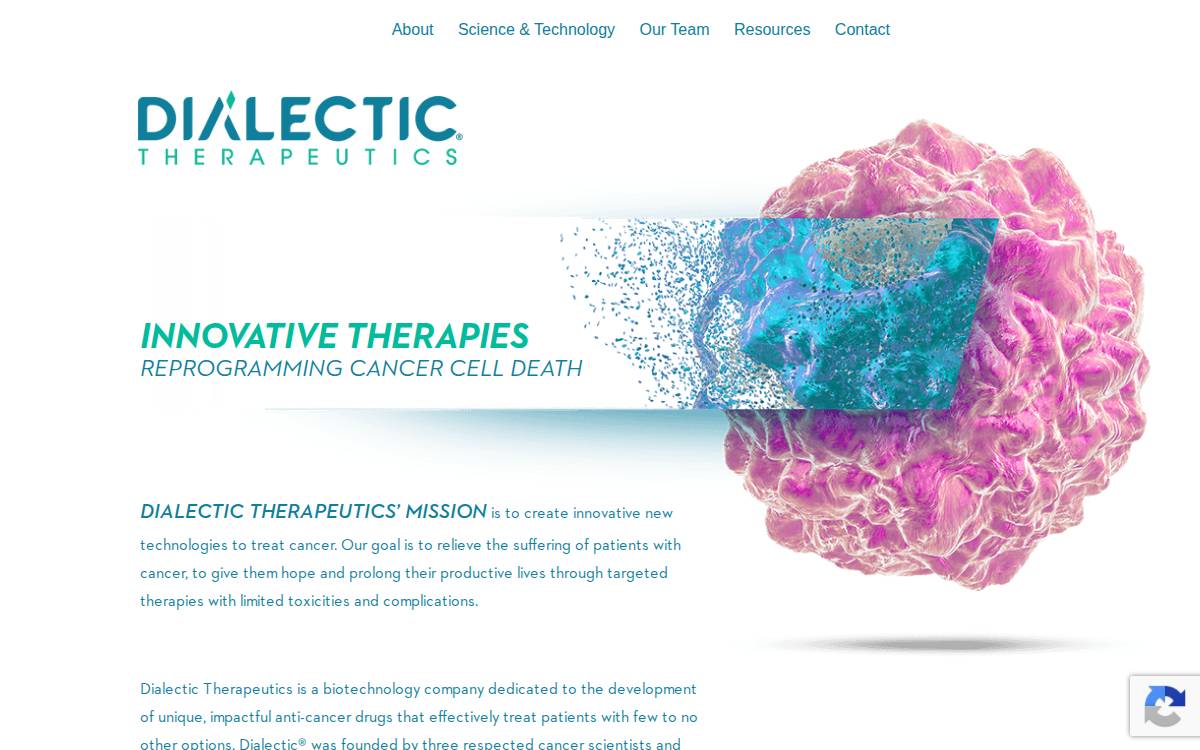 Dialectic Therapeutics website preview