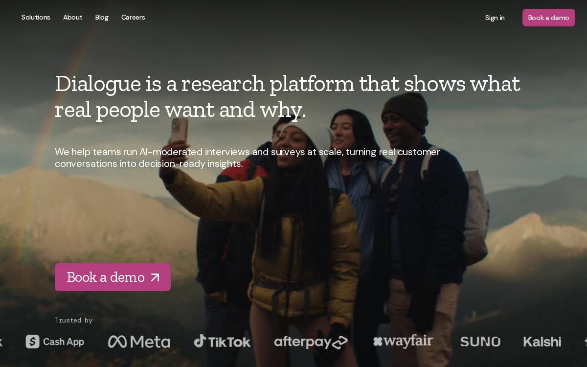 Dialogue AI website preview