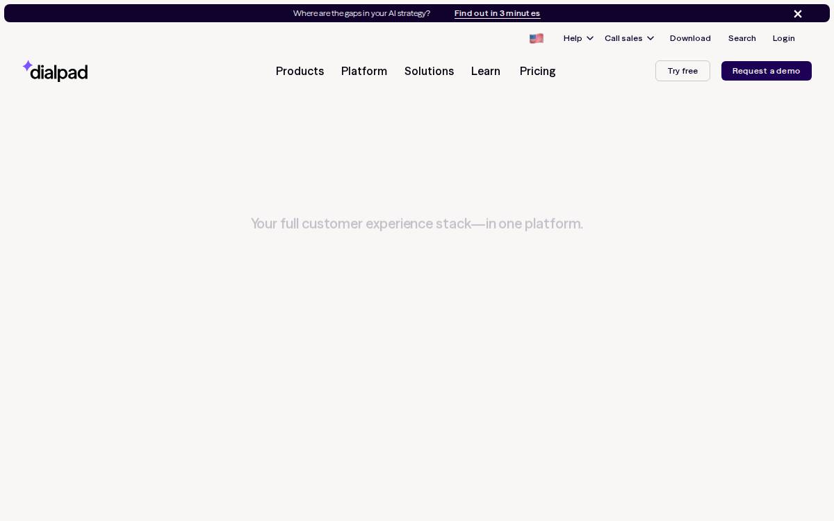 Dialpad website preview