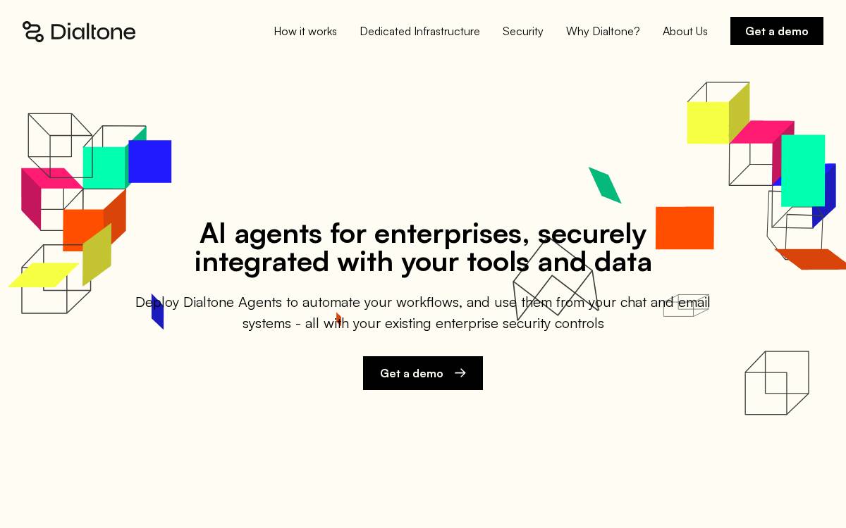 Dialtone website preview