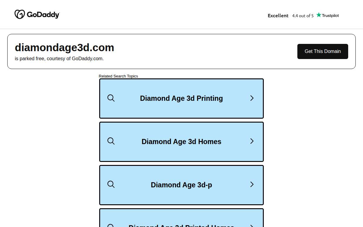Diamond Age website preview