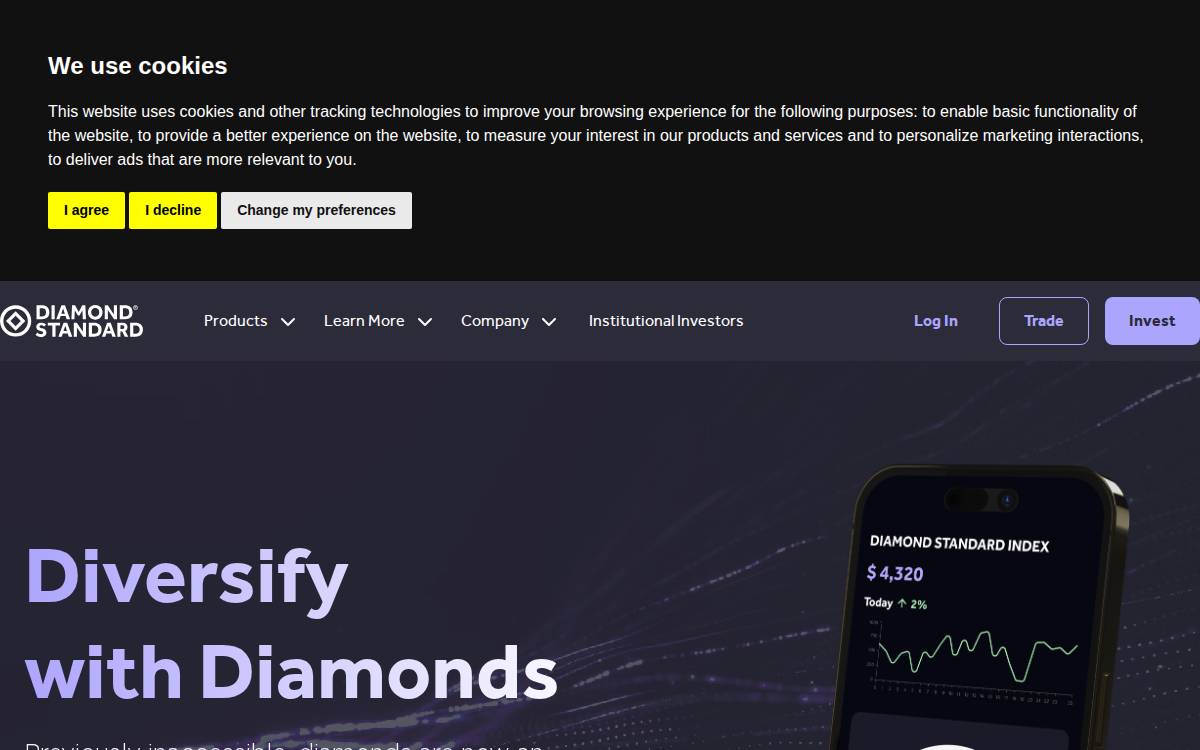 Diamond Standard website preview