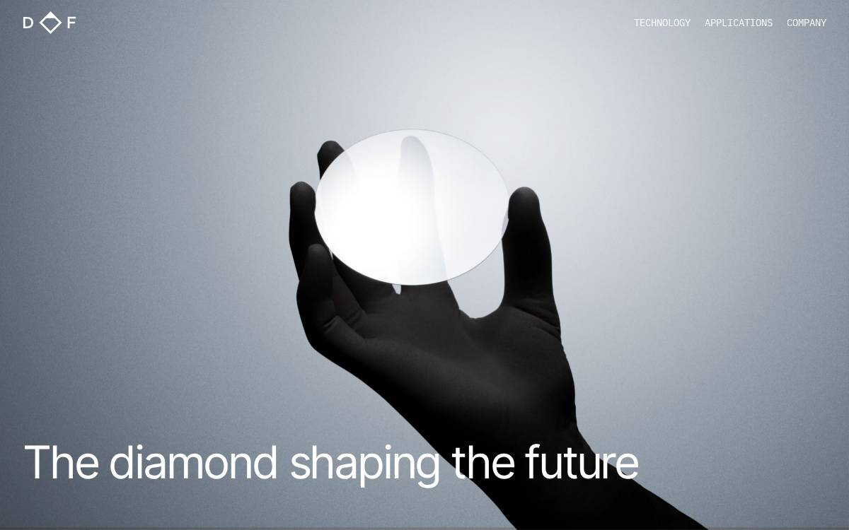 Diamond Foundry website preview
