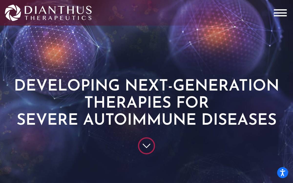 Dianthus Therapeutics website preview