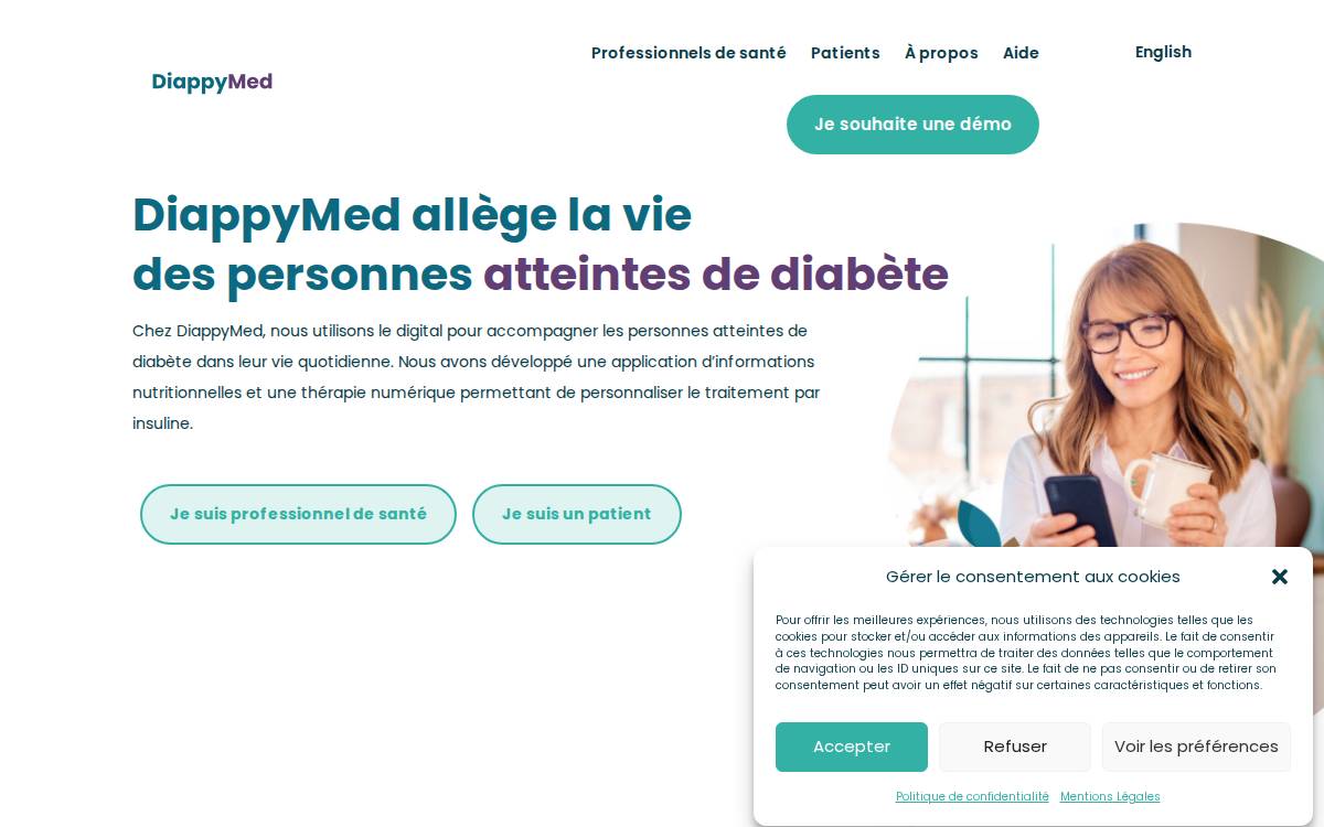Diappymed website preview
