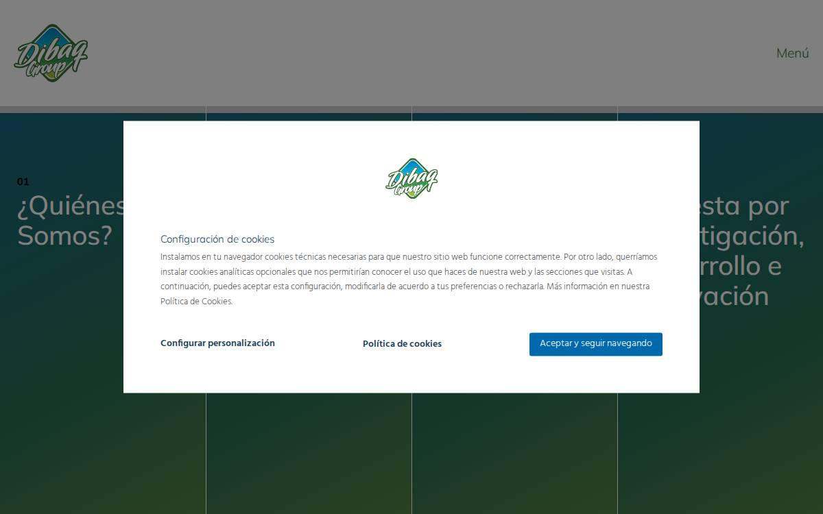 Dibaq website preview