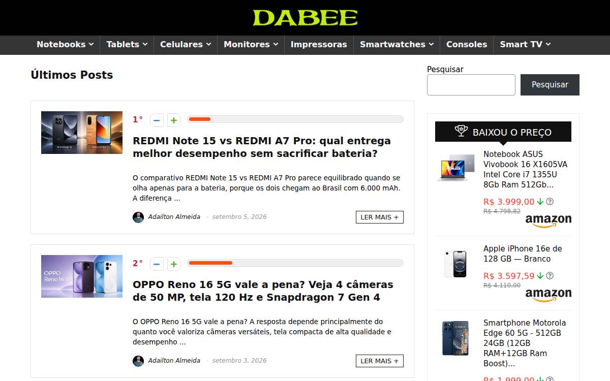 Dibee website preview