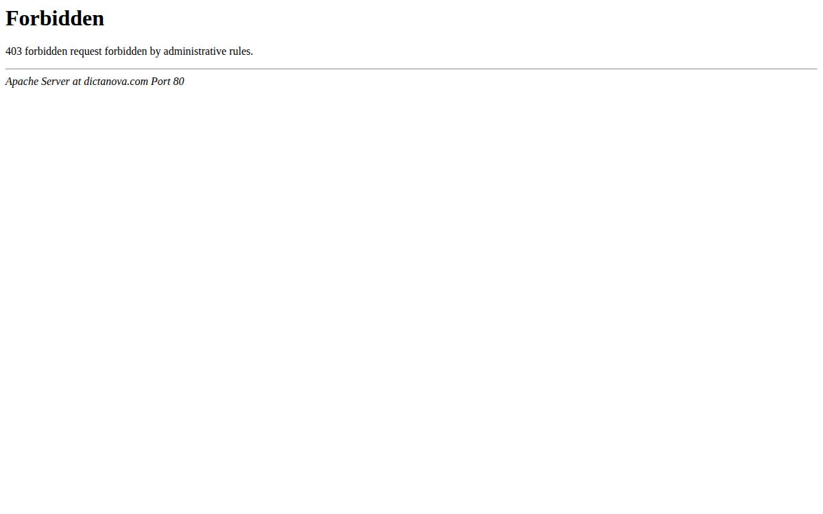 Dictanova website preview