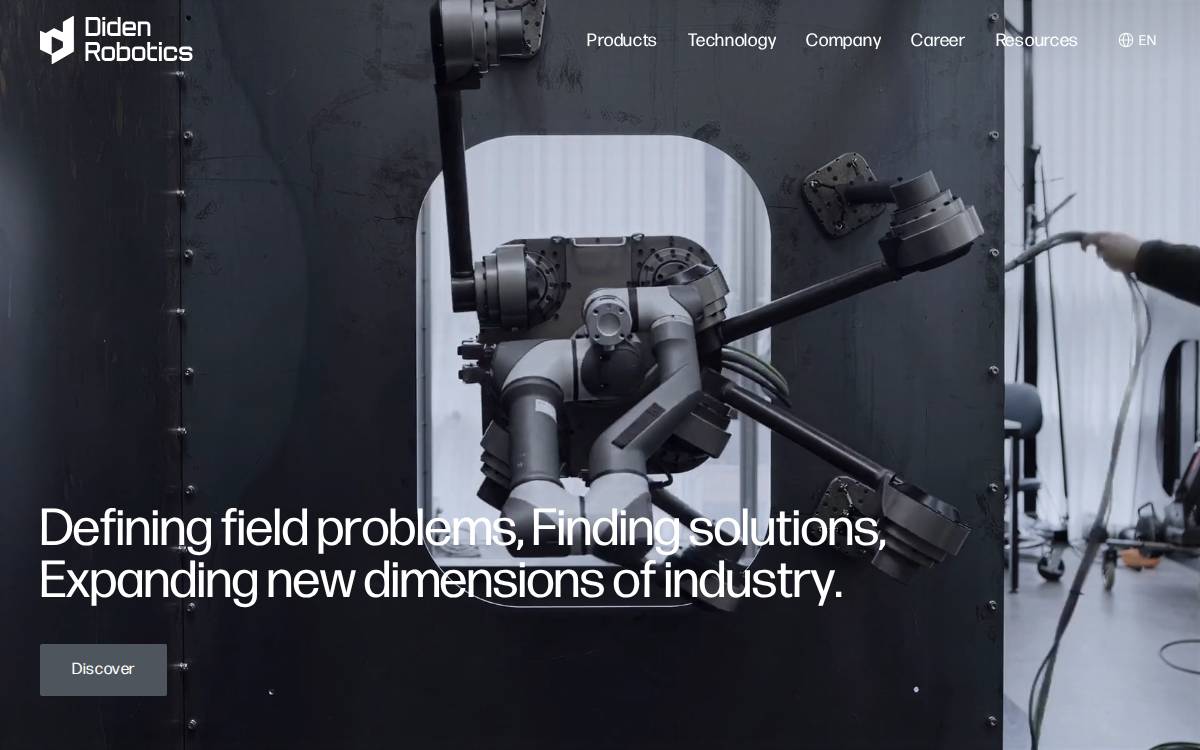Didenrobotics website preview