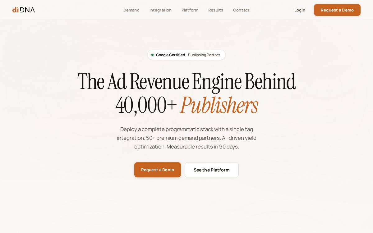 DIDNA website preview