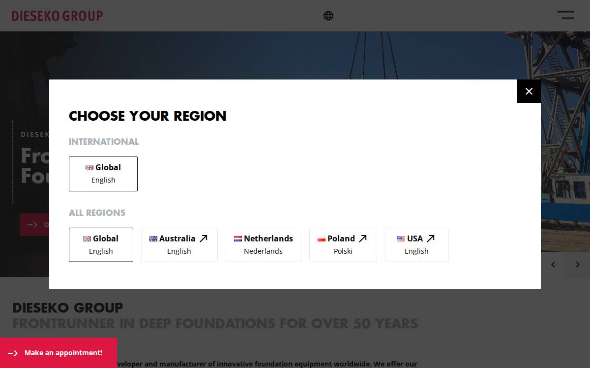 Dieseko website preview