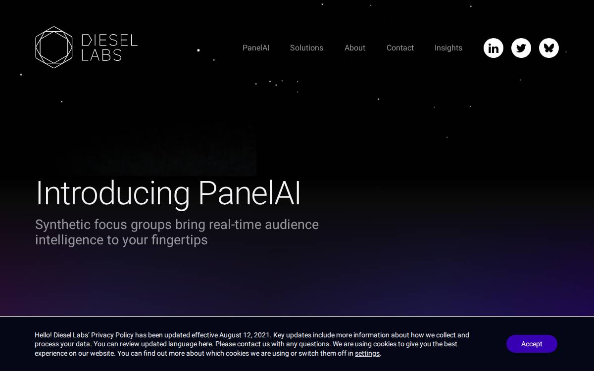 Diesel Labs website preview