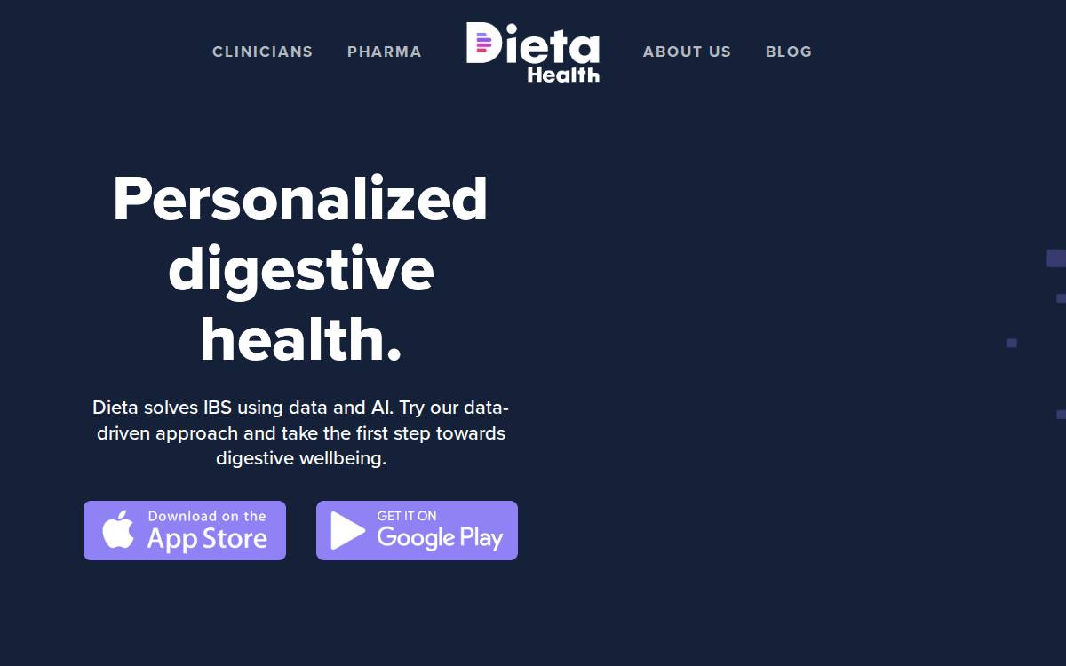 Dieta Health website preview