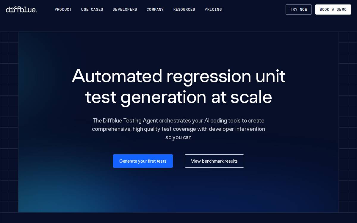DiffBlue website preview